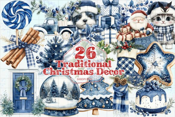 Download Traditional Christmas Decor PNG - Premium Resources