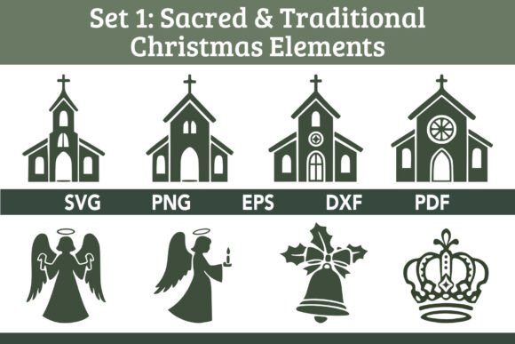 Download Sacred &amp; Traditional Christmas Elements - Premium Resources
